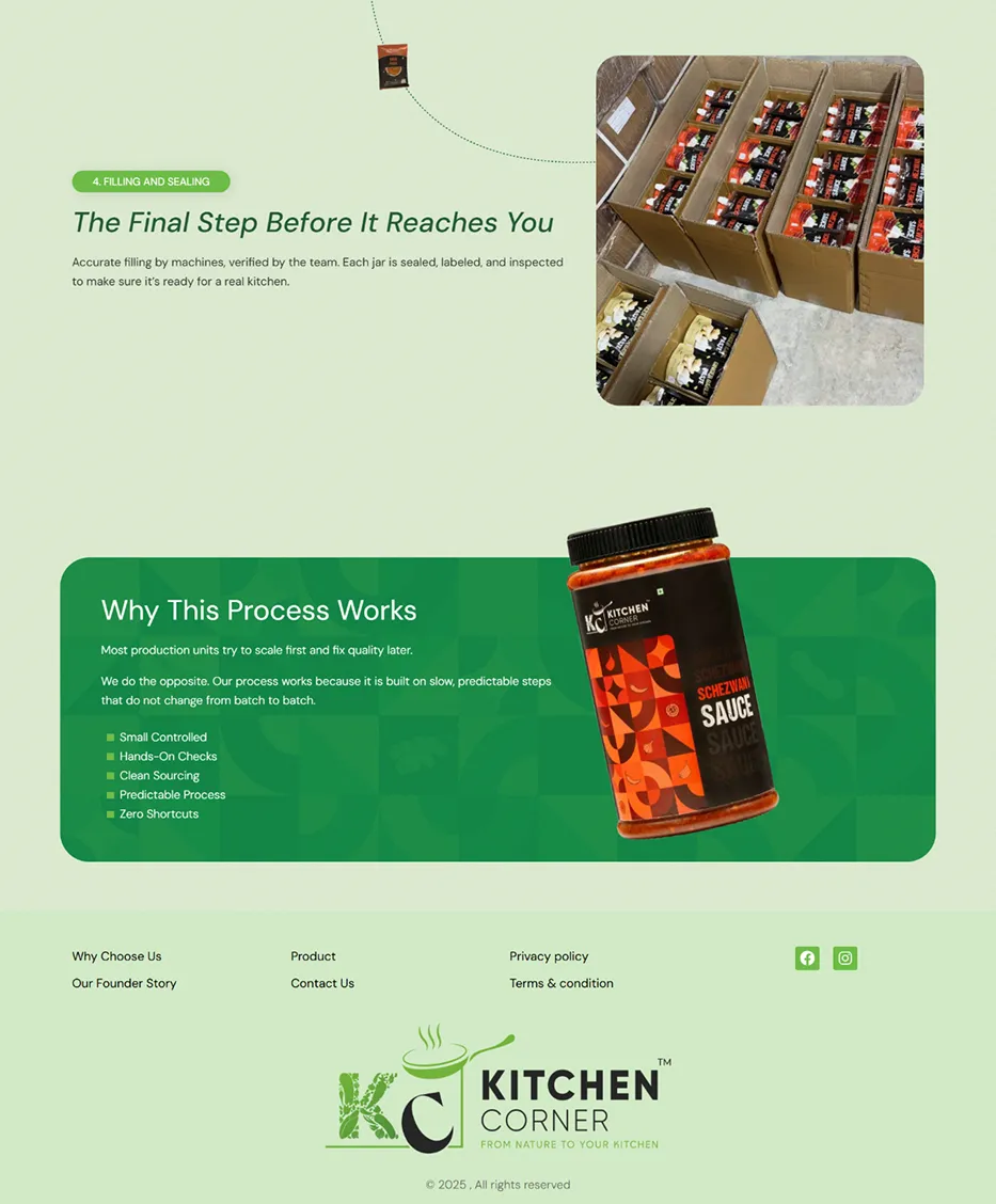 Kitchen Corner project pages
